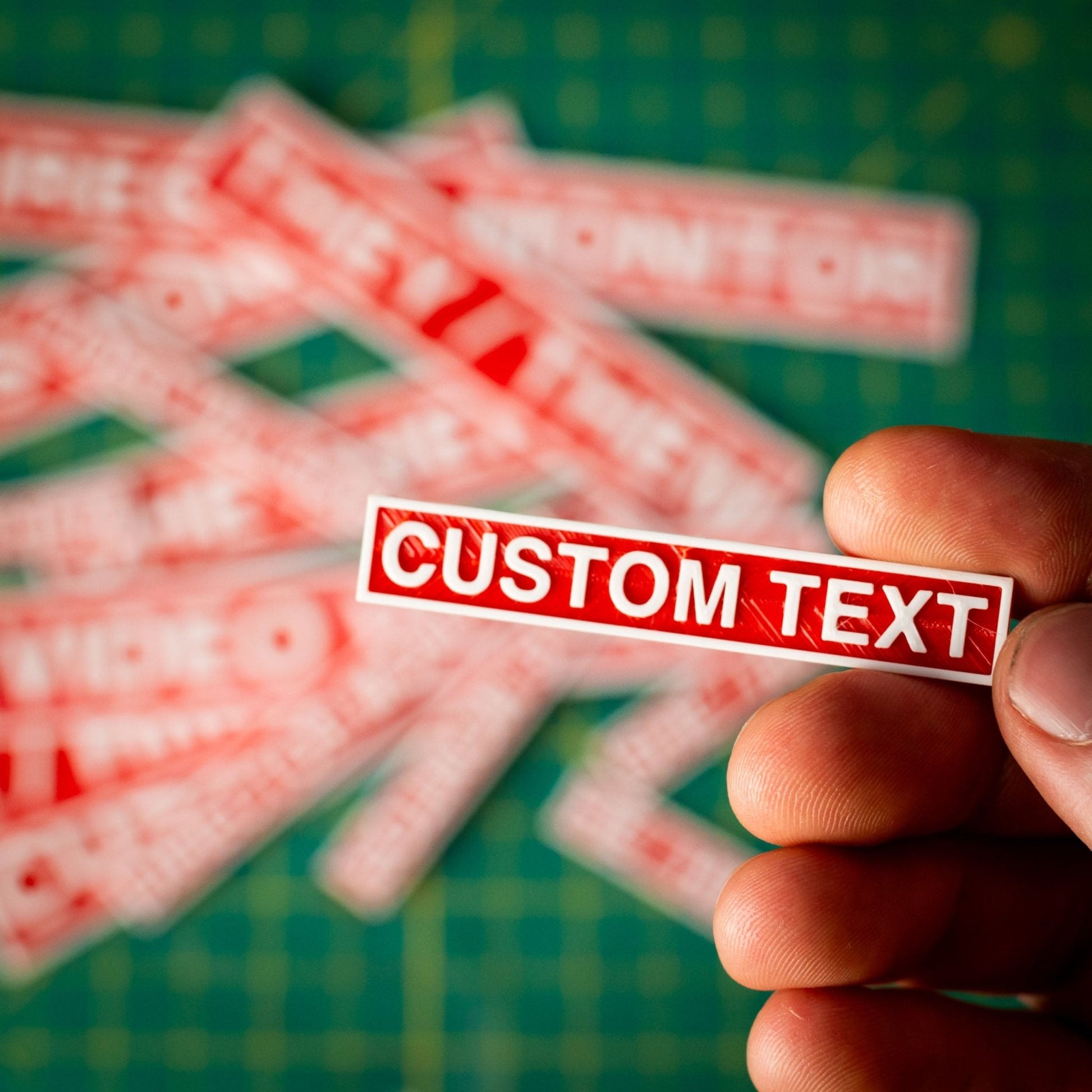 Custom Text Plate - Small - KRAP! Custom Set Solutions