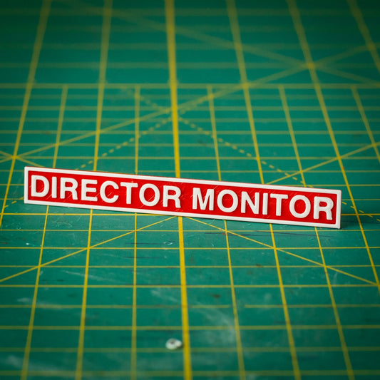 Director Monitor Text Plate - Small - KRAP! Custom Set Solutions