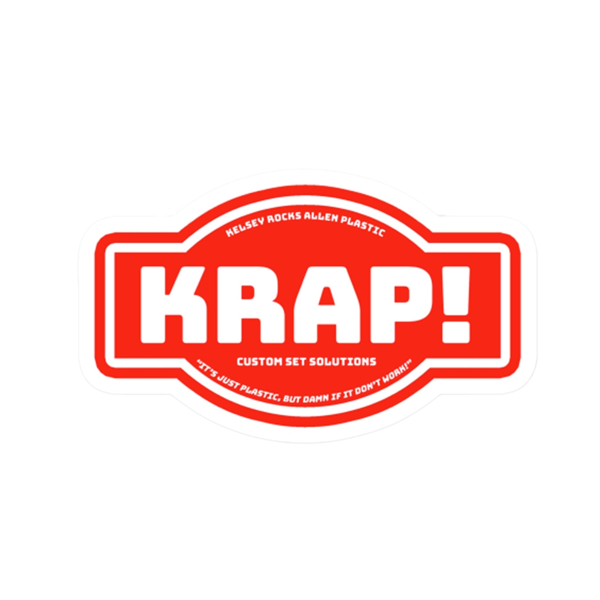 KRAP! Logo Sticker - KRAP! Custom Set Solutions