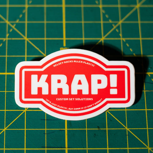 KRAP! Logo Sticker - KRAP! Custom Set Solutions