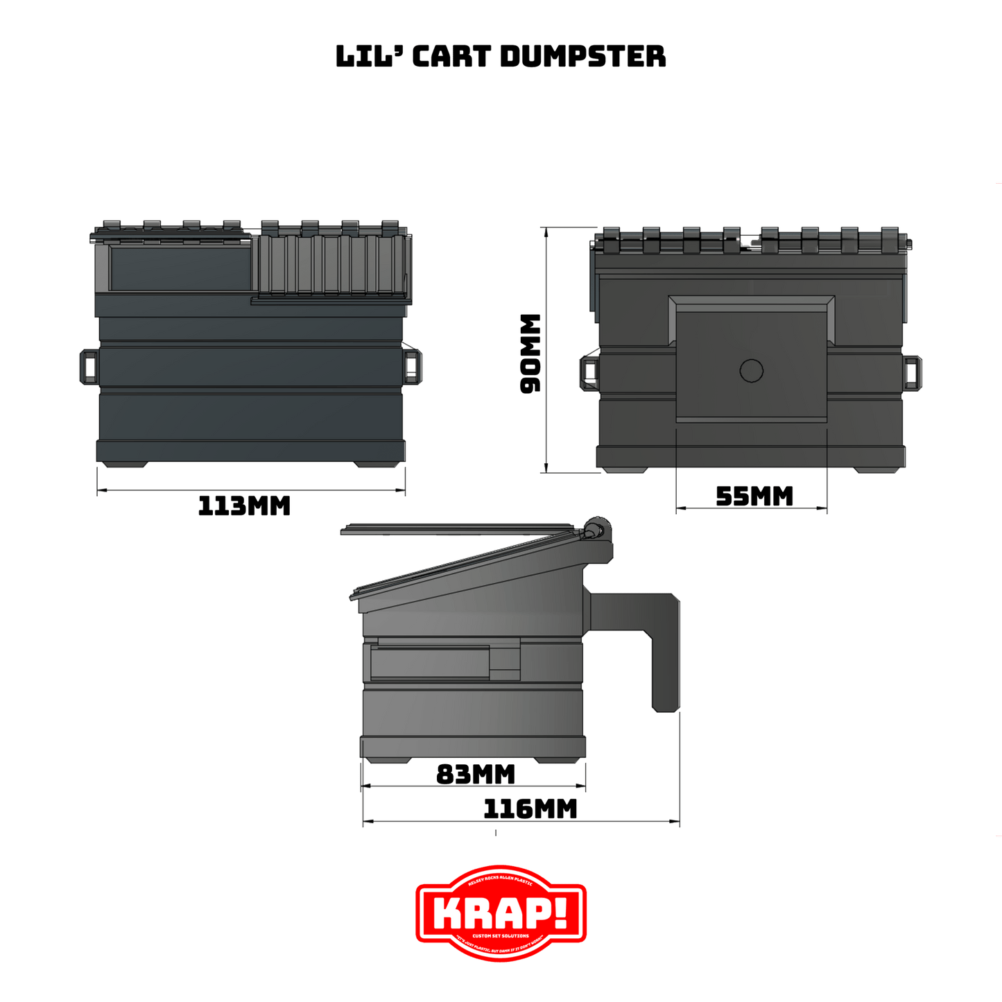 Lil' Cart Dumpster - KRAP! Custom Set Solutions