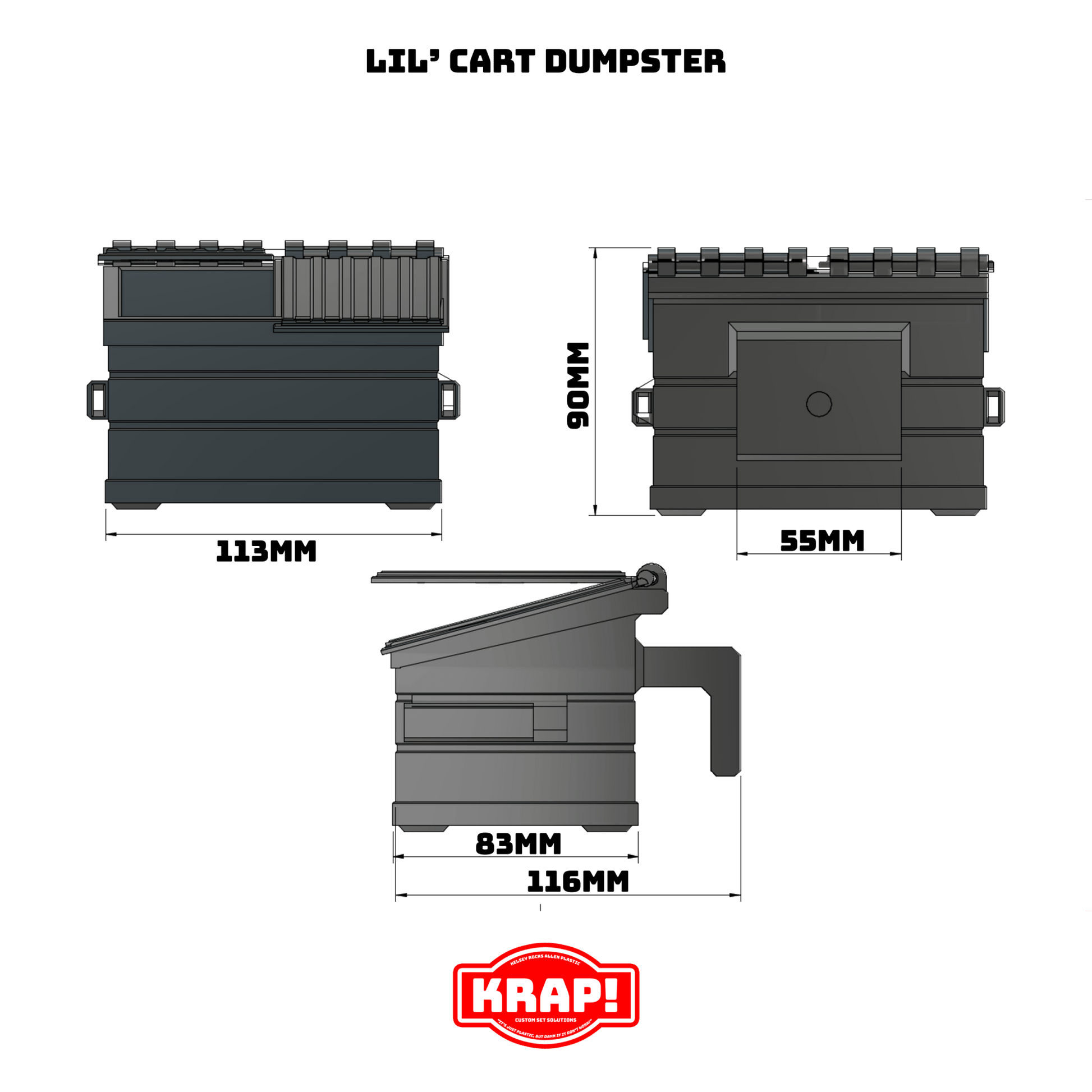 Lil' Cart Dumpster - KRAP! Custom Set Solutions