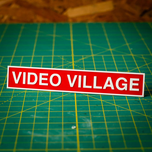 Video Village Text Plate - Medium - KRAP! Custom Set Solutions