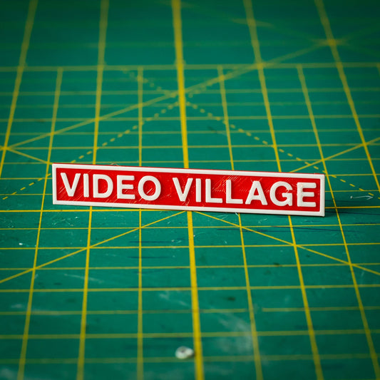 Video Village Text Plate - Small - KRAP! Custom Set Solutions